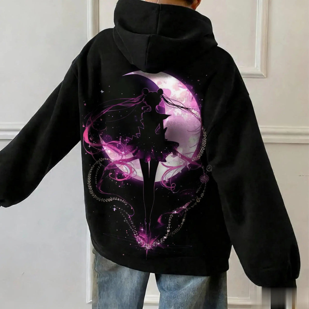 Sailor Moon Oversized Hoodie – Kawaii Anime Pullover