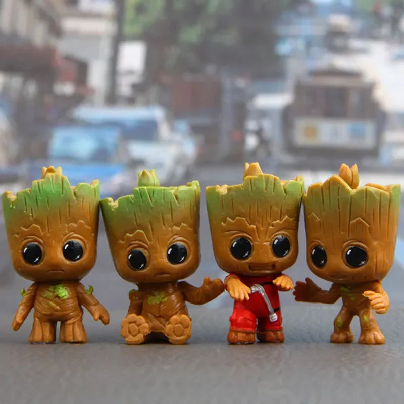 Groot Miniature Figures – 4pcs Set