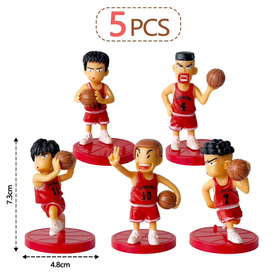Slam Dunk Basketball Team Figures – 5pcs Set