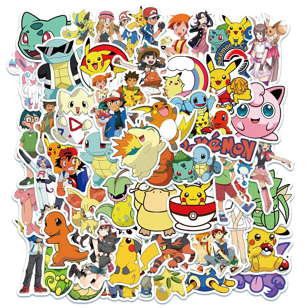 Pikachu Pokémon Decal Pack – Waterproof Stickers