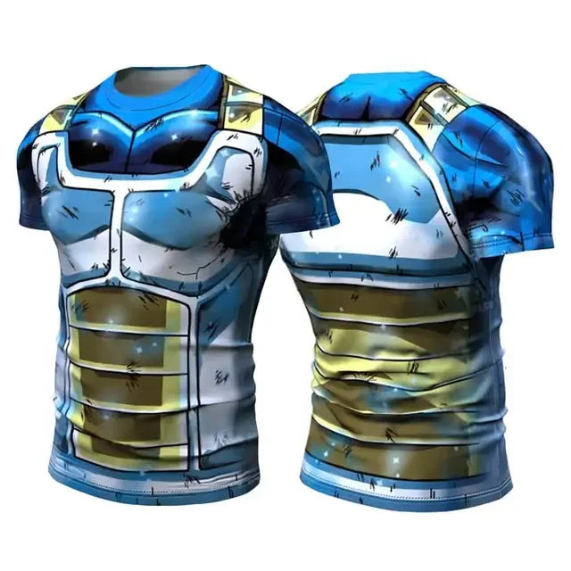 Anime Cosplay Print Gym T-Shirt