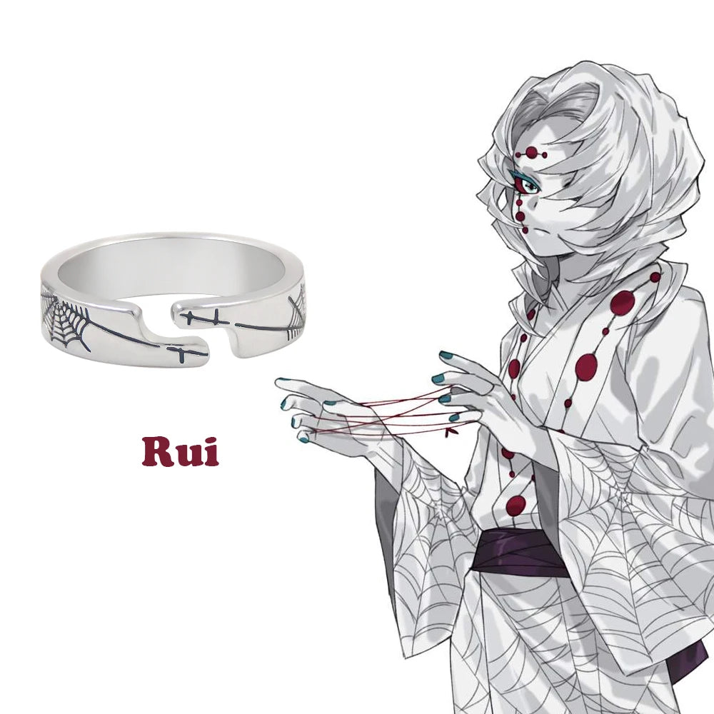 Demon Slayer Character Rings – Anime Adjustable Jewelry