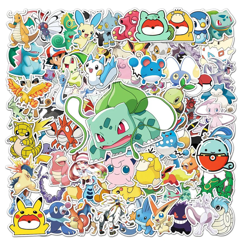 Pikachu Pokémon Decal Pack – Waterproof Stickers