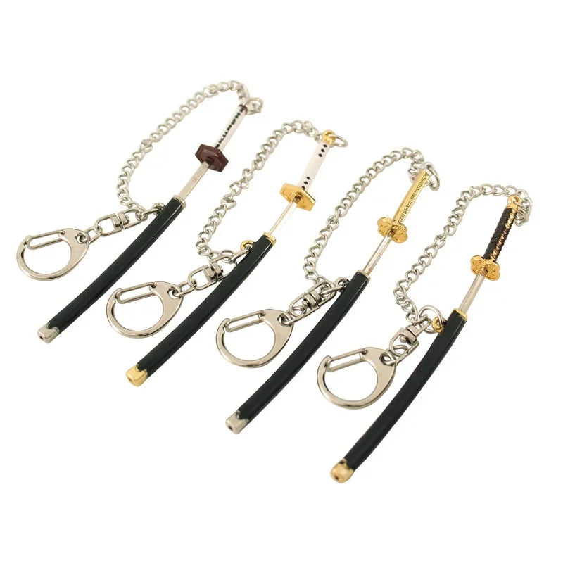Demon Slayer Mini Katana Keychain 9cm – Tanjiro & Inosuke