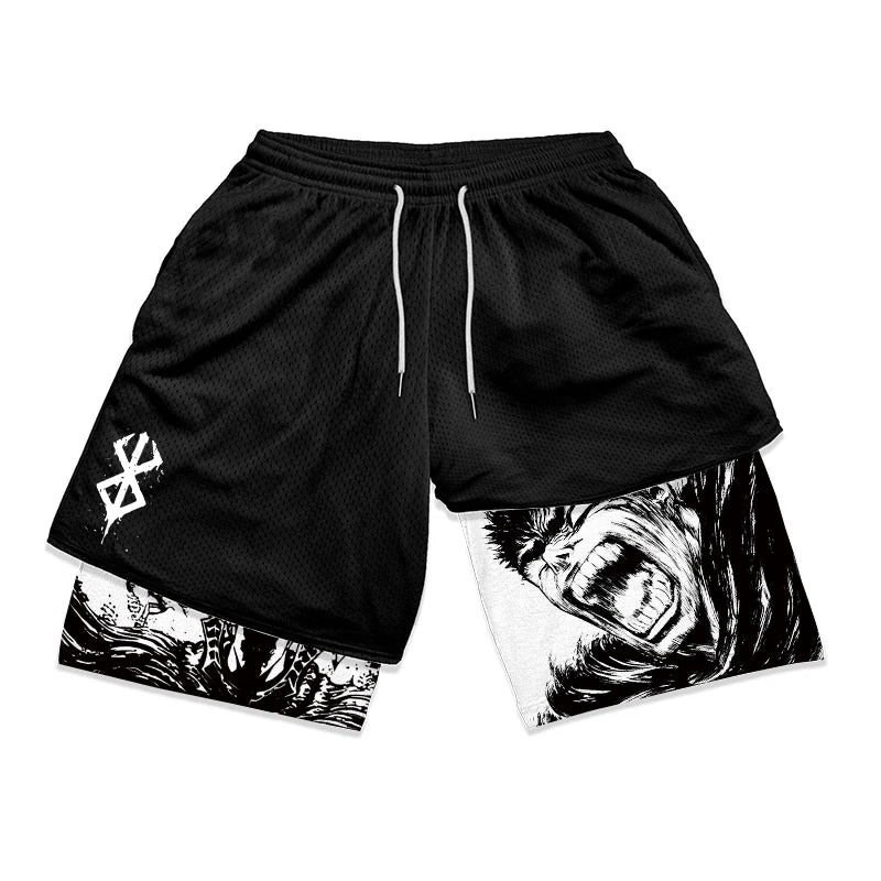 Berserk Guts Anime Athletic Shorts