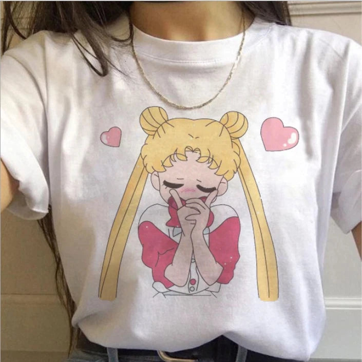 Sailor Moon 90s Retro T-Shirt – Anime Graphic Tee