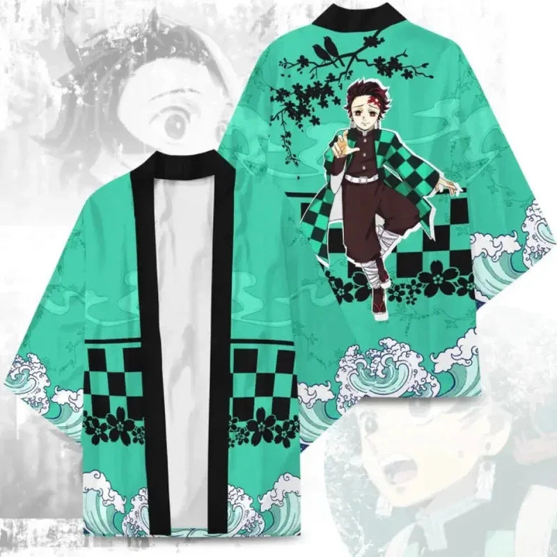 Anime 3D Print Half-Sleeve Cardigan – Cosplay Top
