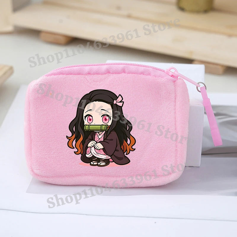 Demon Slayer Coin Purse – Anime Plush Mini Wallet
