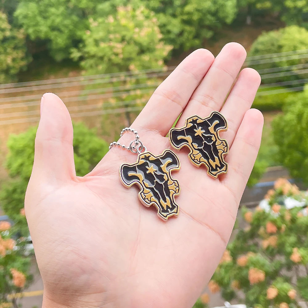 Asta Black Bull Enamel Pin – Black Clover Anime Brooch