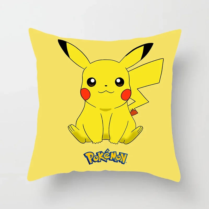 Pikachu Pillow Cover 45x45cm – Pokémon Cushion Case