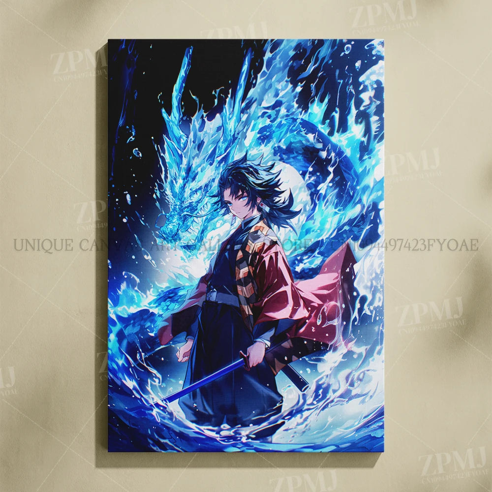 Demon Slayer Poster Art – Anime Canvas Wall Print