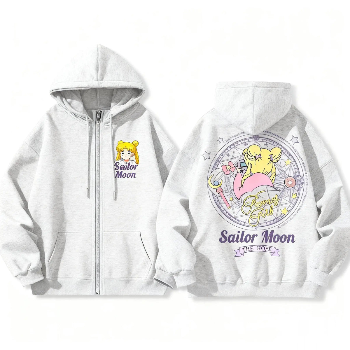 Sailor Moon Anime Hoodie – Kawaii Oversized Sweatshirt