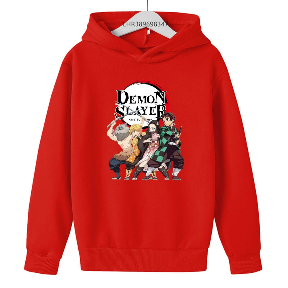 Demon Slayer Kids Hoodie – Anime Print Coat