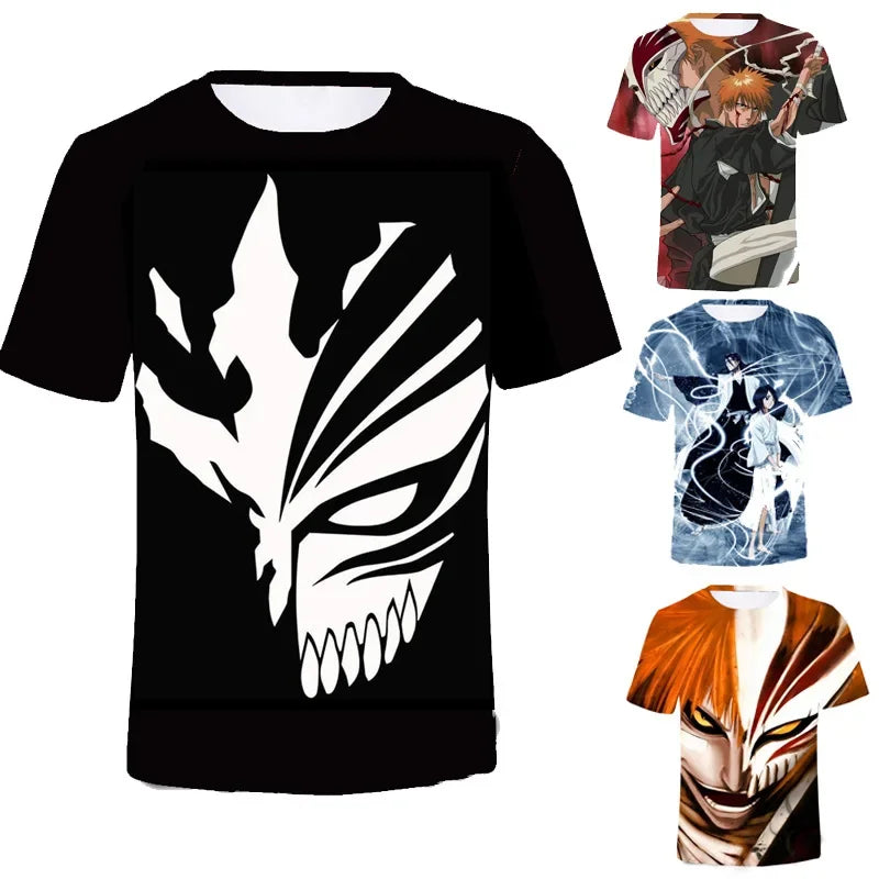 Bleach 3D Print T-Shirt – Anime Streetwear Tee