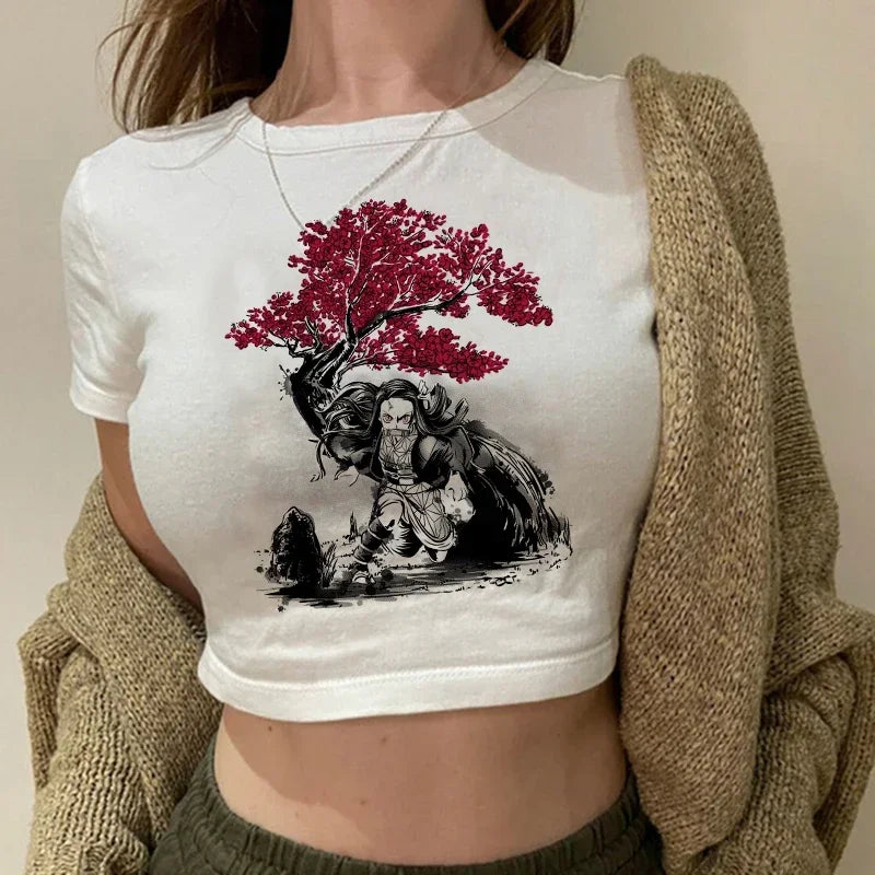 Demon Slayer Nezuko Crop Top