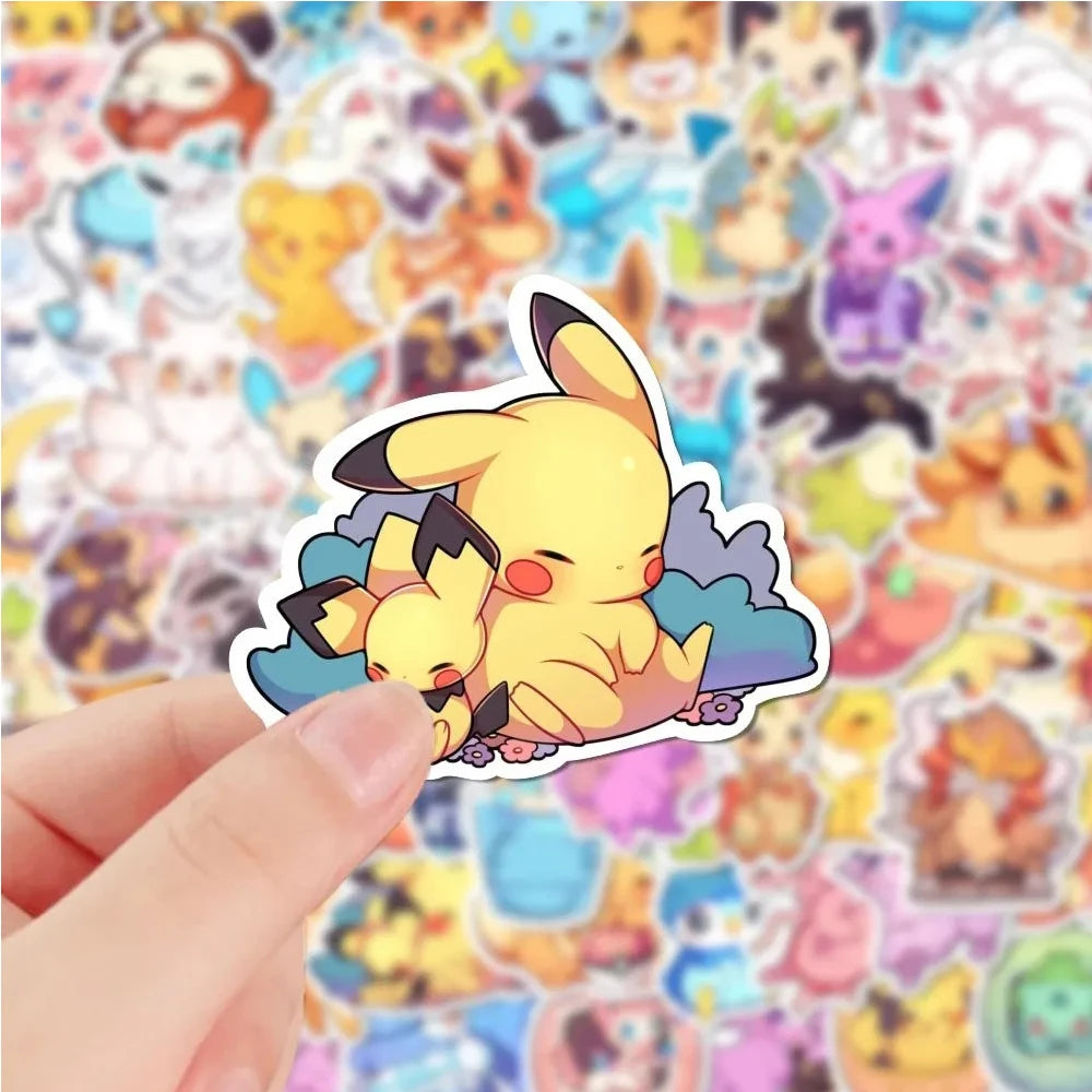Kawaii Pokémon Sticker Pack – Aesthetic Cartoon Decals