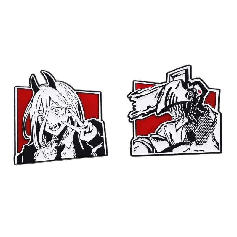 Power Enamel Pin – Chainsaw Man Anime Brooch