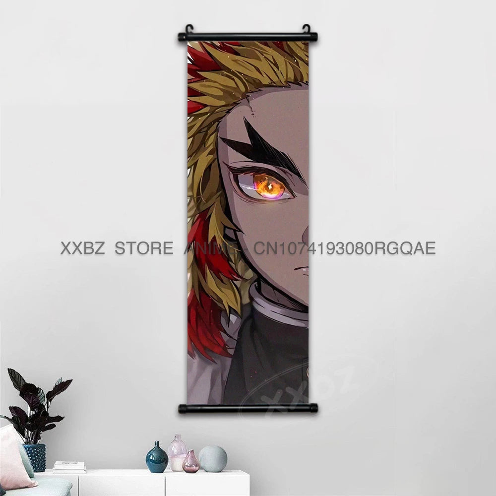 Shinobu Kocho Scroll Poster – Demon Slayer Canvas Wall Art