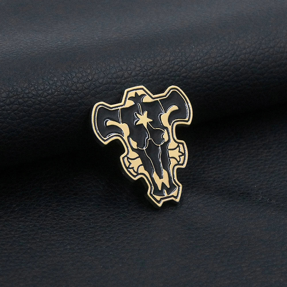 Asta Black Bull Enamel Pin – Black Clover Anime Brooch
