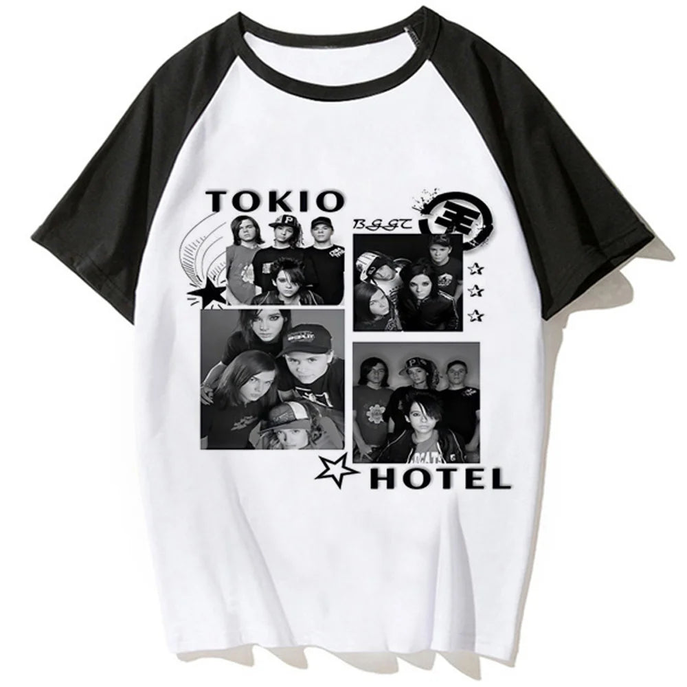 Tokio Hotel Y2K Graphic Tee – Women's 2000s Top
