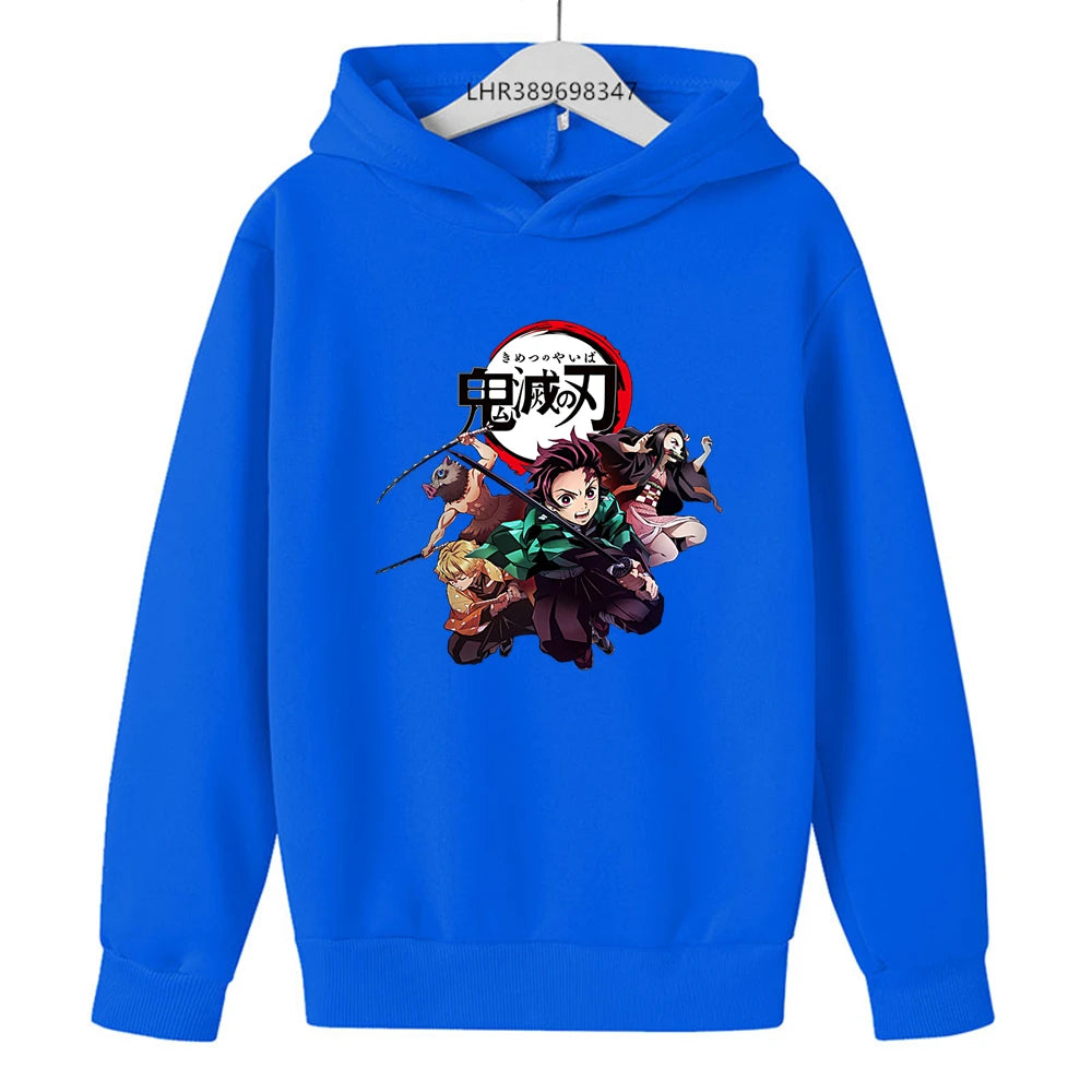 Demon Slayer Kids Hoodie – Anime Print Coat