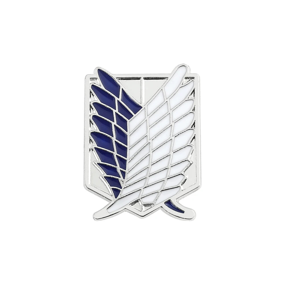 Attack on Titan Enamel Pin – Eren & Mikasa Wings of Freedom
