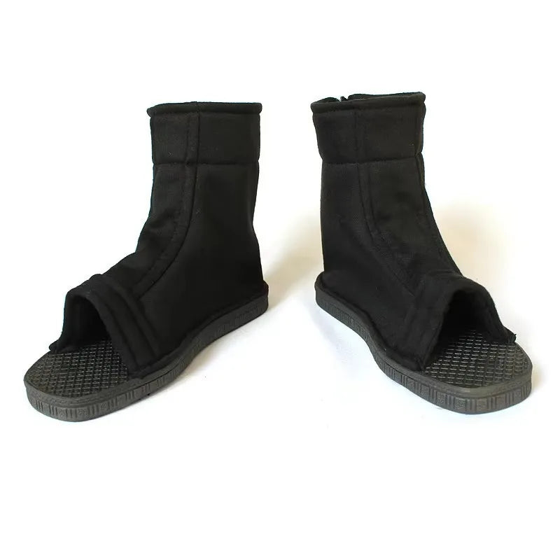 Anime Ninja Cosplay Sandal Boots – Black, Blue & White
