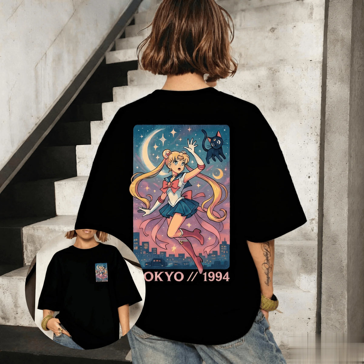 Sailor Moon Graphic T-Shirt – Vintage Oversized Anime Tee