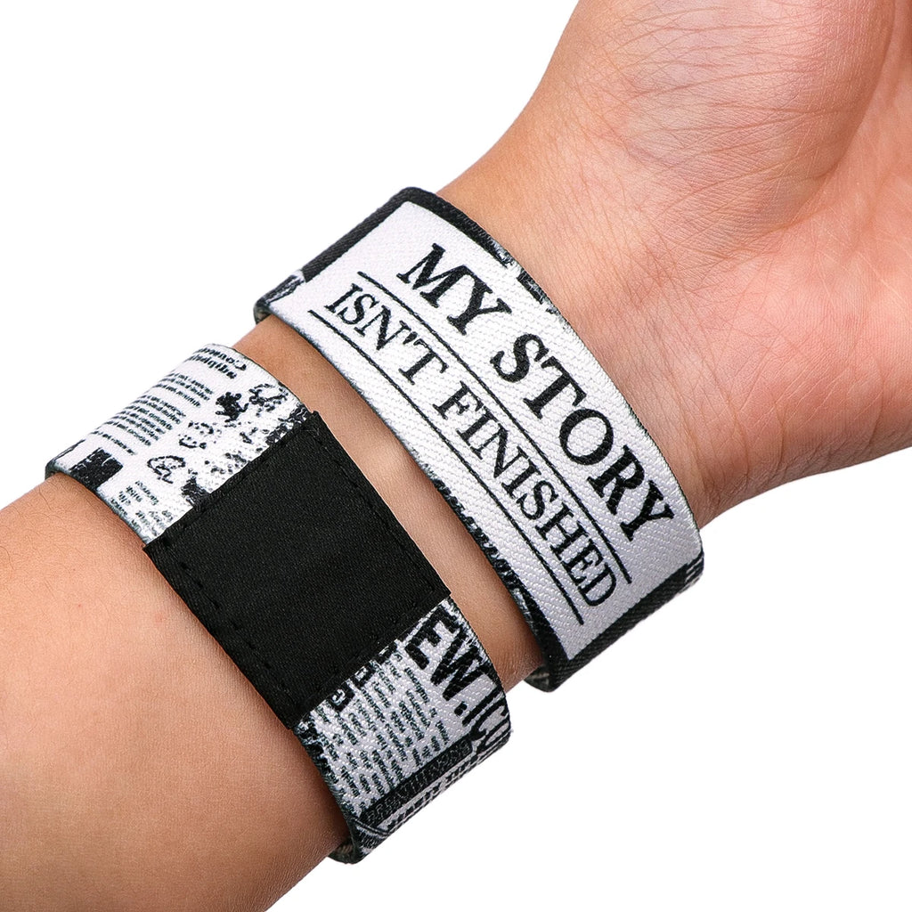 Sunflower Art Waves Wristband Bracelet