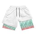 Demon Slayer Symbols Double-Layer Gym Shorts