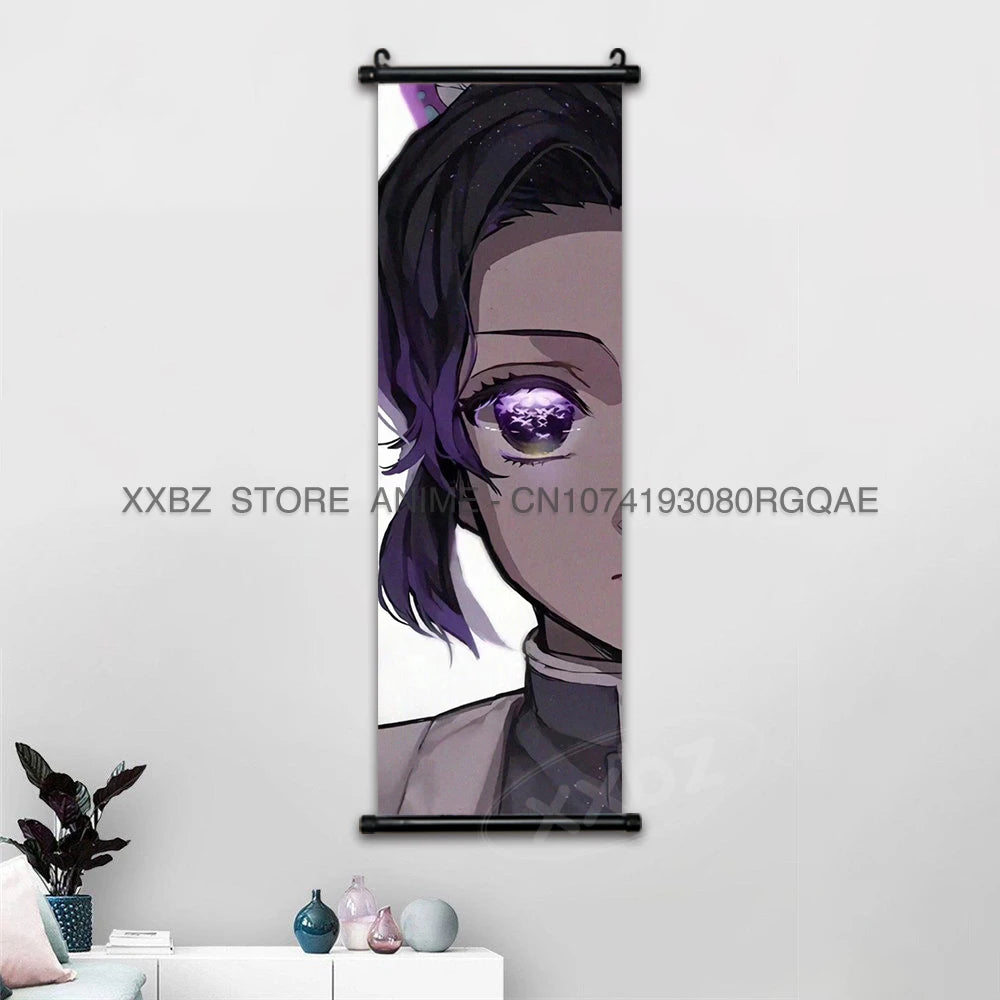 Shinobu Kocho Scroll Poster – Demon Slayer Canvas Wall Art