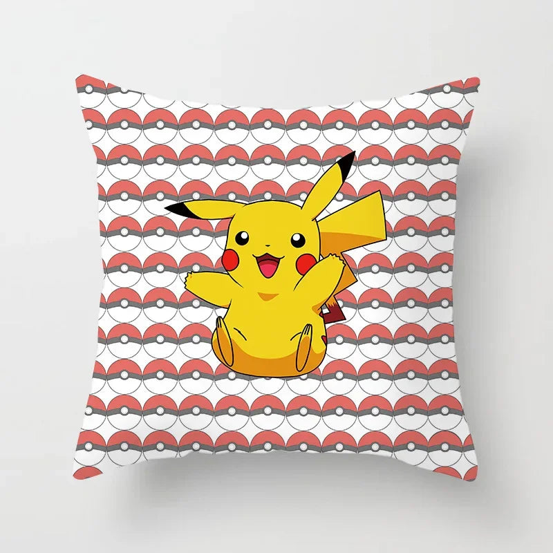 Pikachu Pillow Cover 45x45cm – Pokémon Cushion Case