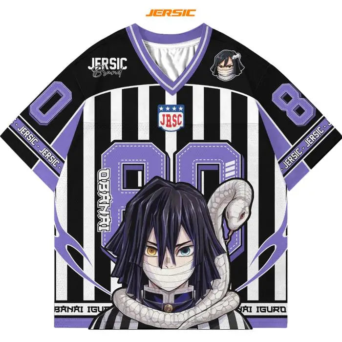 Demon Slayer Jersey T-Shirt – Oversized Anime Tee