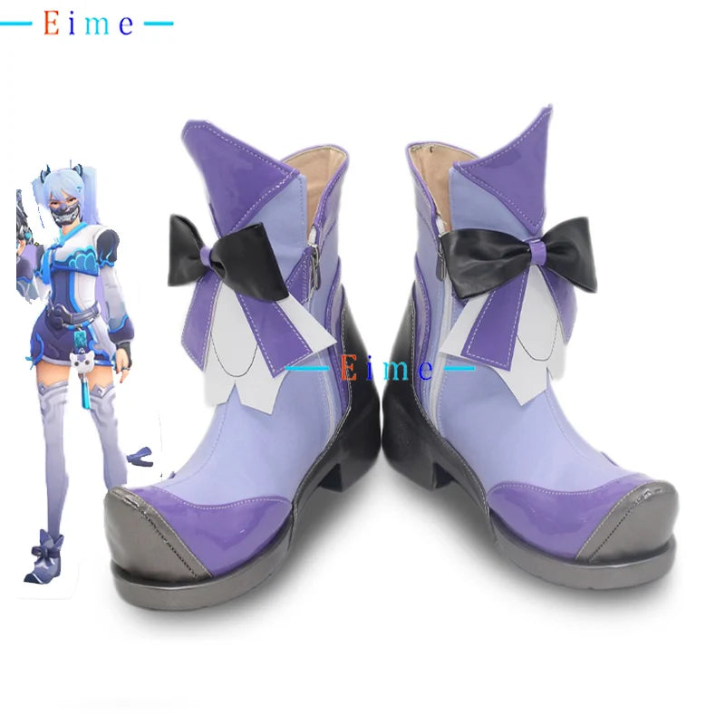 D.Va Cosplay Boots – Anime Costume Shoes