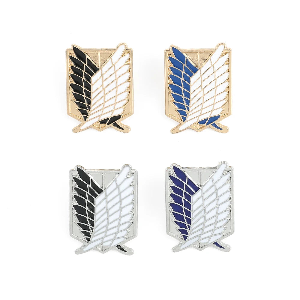 Attack on Titan Enamel Pin – Eren & Mikasa Wings of Freedom