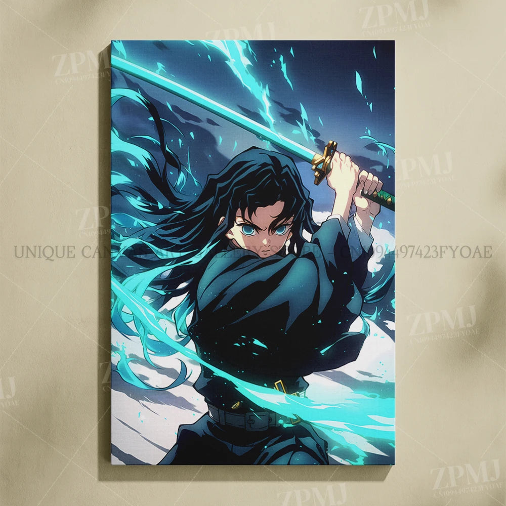Demon Slayer Poster Art – Anime Canvas Wall Print