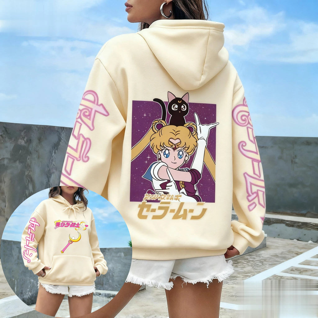 Sailor Moon Anime Hoodie – Japanese Print Sweatshirt