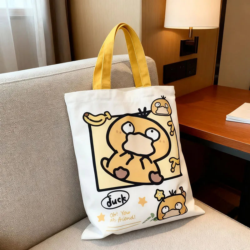 Pikachu Pokémon Canvas Shoulder Bag – Anime Tote