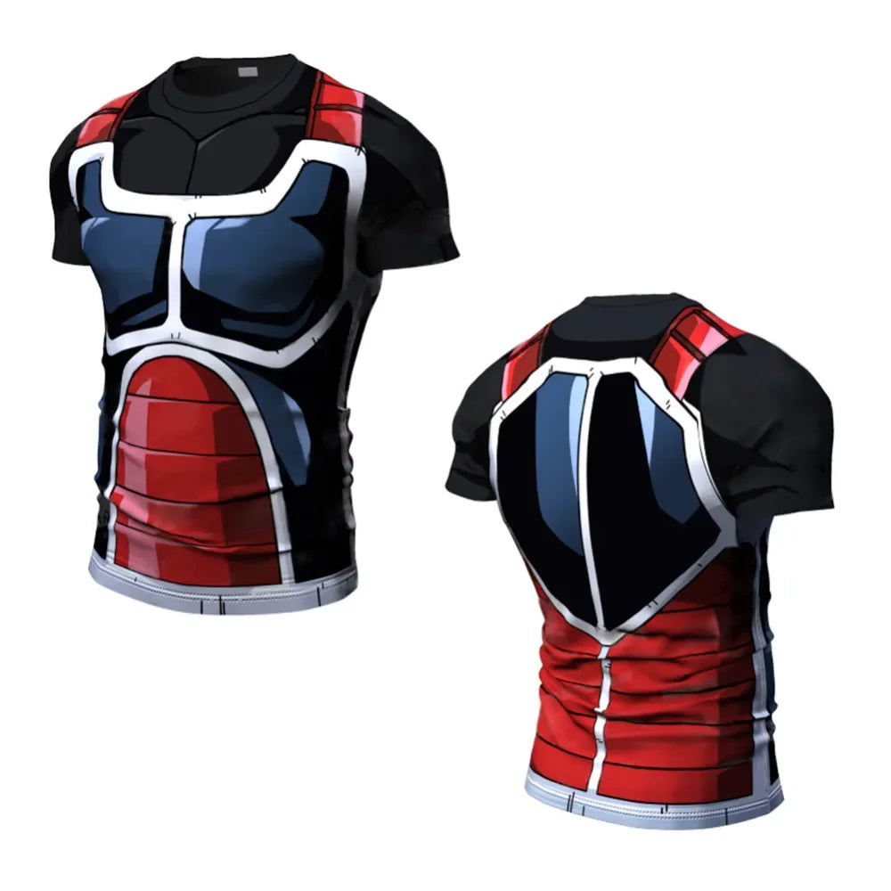 Anime Cosplay Print Gym T-Shirt
