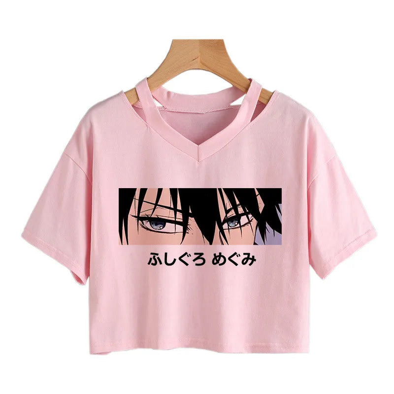 Anime Graphic Crop Top – Harajuku Y2K Tee