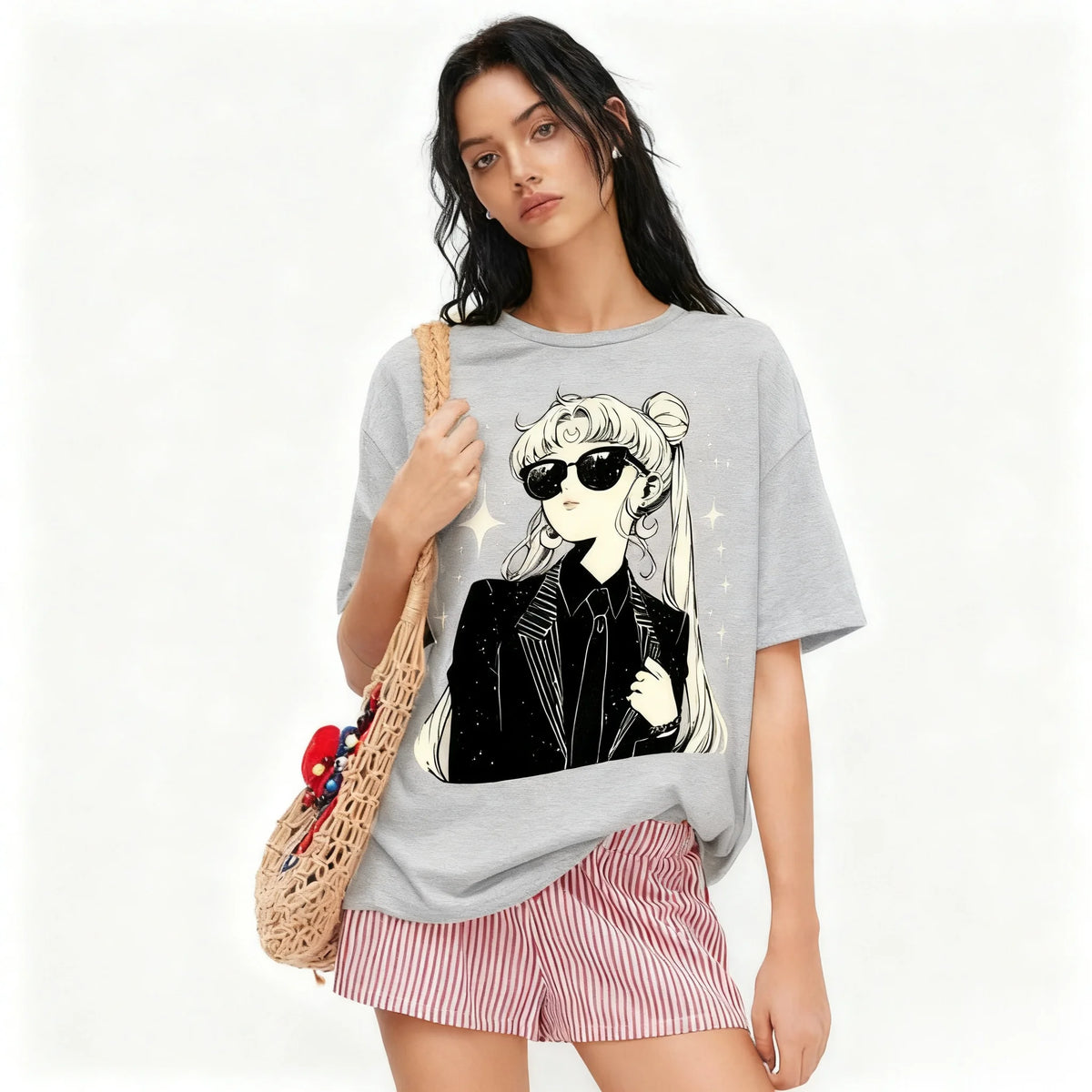 Sailor Moon Vintage T-Shirt – Oversized Anime Tee