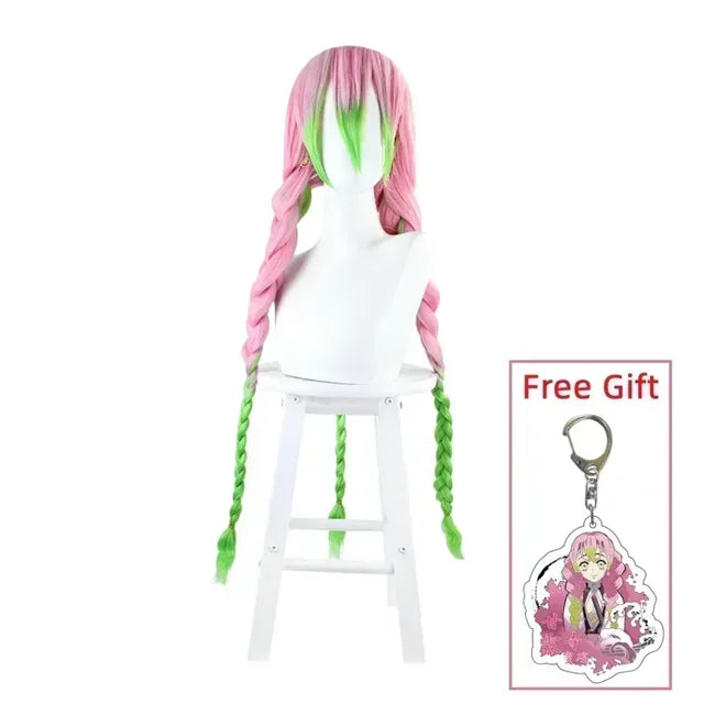 Mitsuri Kanroji Cosplay Costume with Wig – Demon Slayer