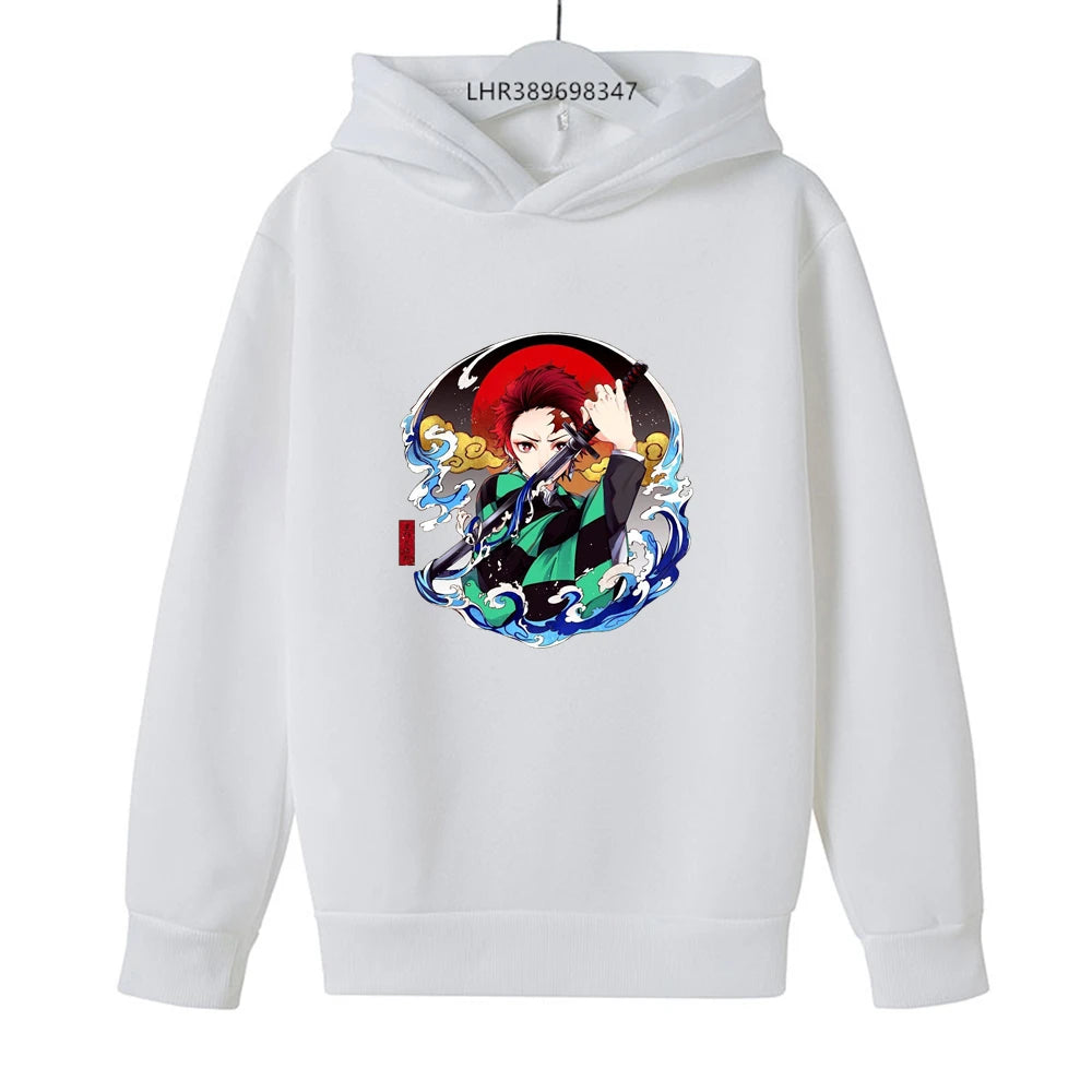 Demon Slayer Kids Hoodie – Anime Print Coat