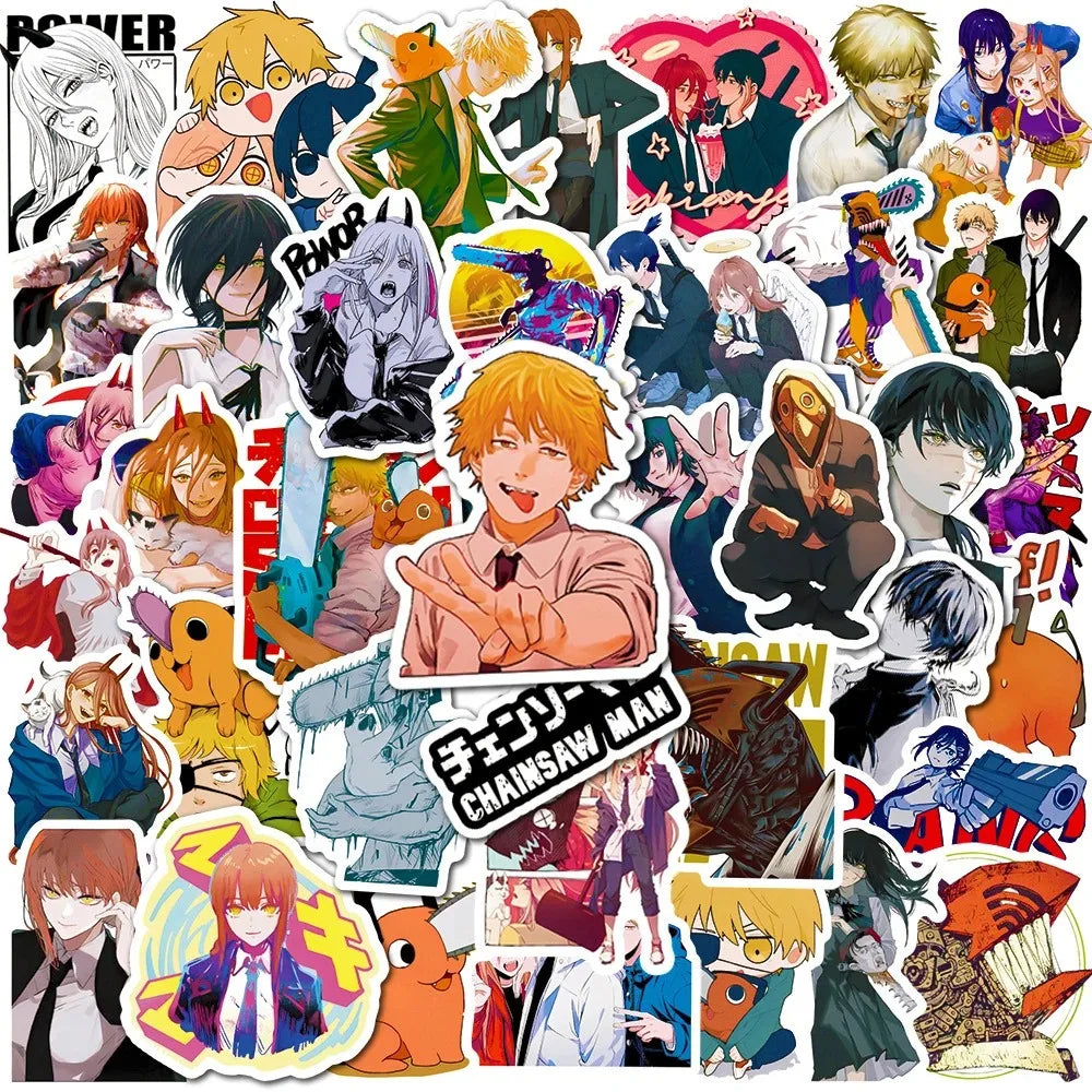 Pochita Sticker Pack – Chainsaw Man Waterproof Decals