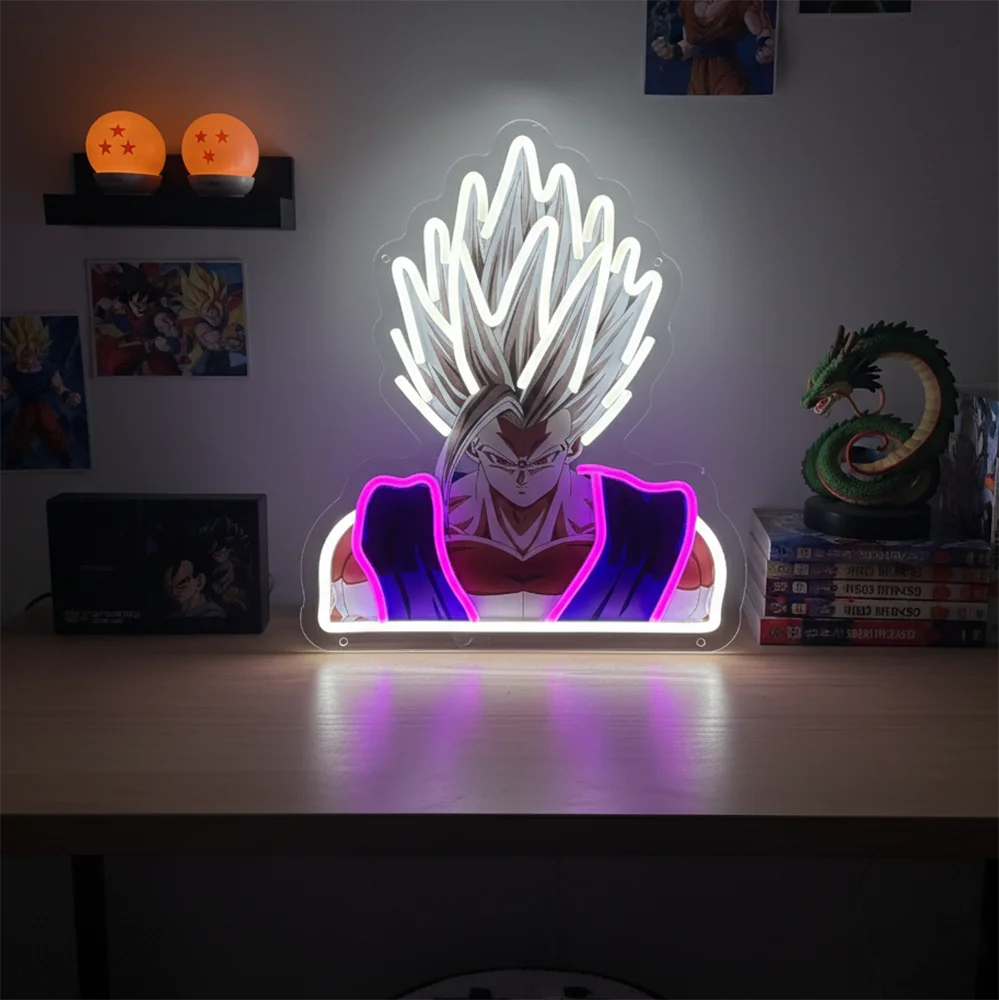 Pokémon & Dragon Ball Neon LED Light – Anime Wall Art