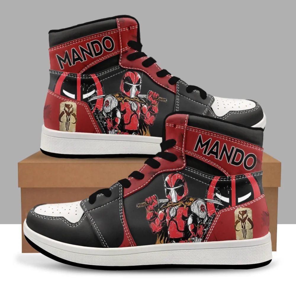Anime 3D Print High-Top Basketball Sneakers