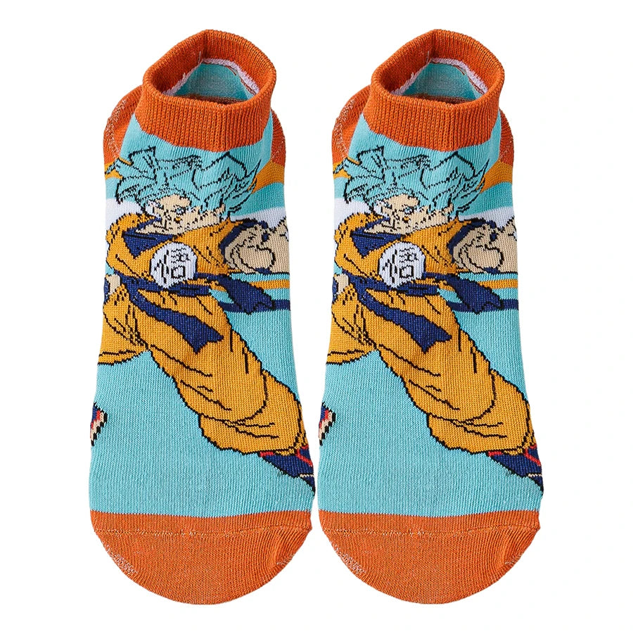 Anime Ankle Socks – 5 Pairs Cartoon Pack
