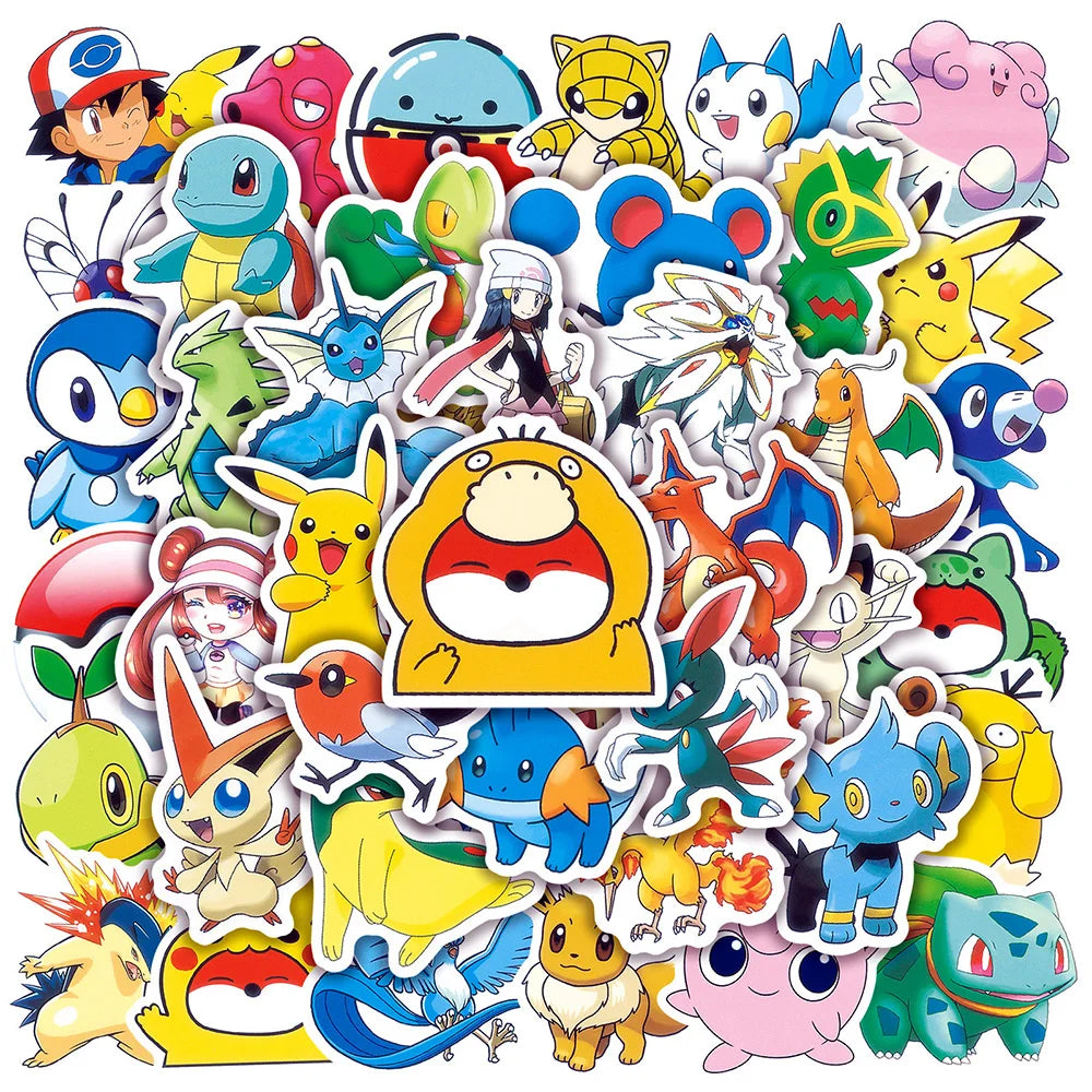 Pikachu Pokémon Decal Pack – Waterproof Stickers