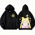 Sailor Moon Zip-Up Hoodie – Kawaii Anime Sweatshirt