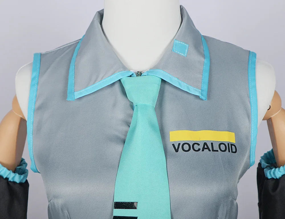 Hatsune Miku Cosplay Costume with Wig – Vocaloid